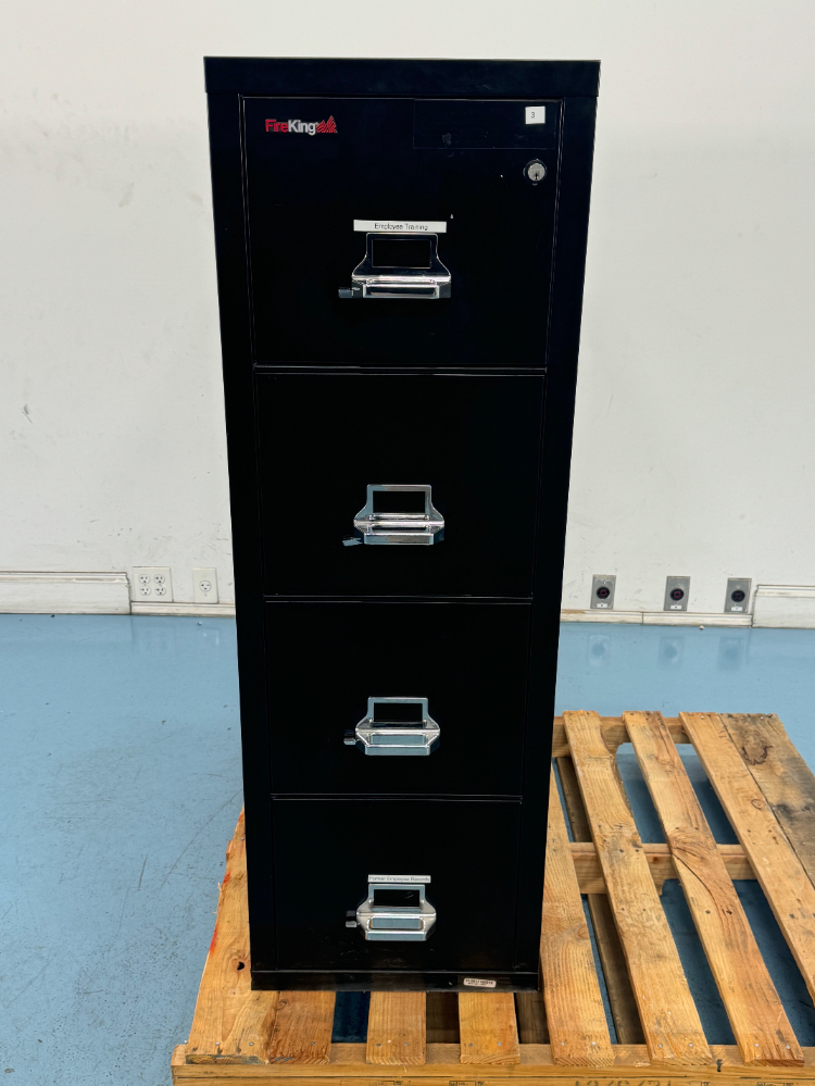 Image of Fire King 4 Drawer Filing Cabinet